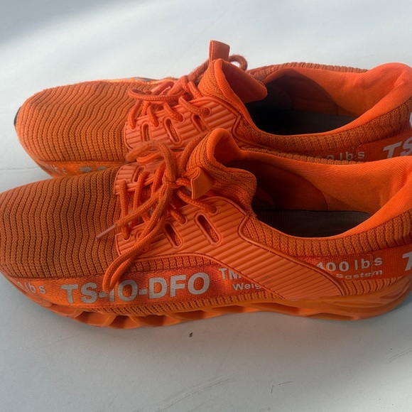 Vibrant Orange Kids Sneakers